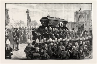 THE FUNERAL OF COUNT MOLTKE: PROCESSION TO THE LEHRTER RAILWAY STATION, BERLIN, GERMANY