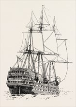 MODEL OF THE VICTORY, NELSON'S SHIP AT TRAFALGAR