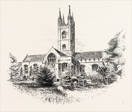 ASHFORD CHURCH, FROM THE NORTH WEST, UK
