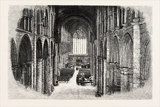 SELBY: THE NAVE AND CHOIR, LOOKING EAST