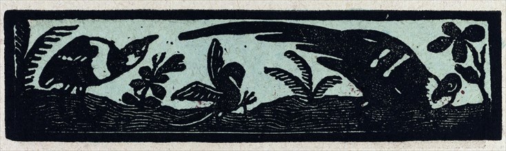 illustration of English tales, folk tales, and ballads. Three birds