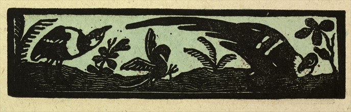 illustration of English tales, folk tales, and ballads. Three birds