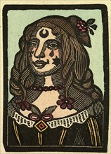 illustration of English tales, folk tales, and ballads. A woman with a star on her face and a