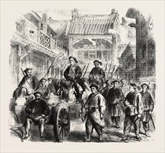 ARRIVAL AT TIEN-TSIN OF A PORTION OF THE CHINESE INDEMNITY MONEY, ESCORTED BY CHINESE TROOPS