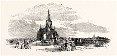 CONSECRATION OF THE ST. PANCRAS AND ISLINGTON EXTRAMURAL CEMETERY, FINCHLEY ROAD, PROCESSION TO THE