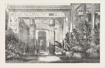 THE CRYSTAL PALACE: THE EGYPTIAN COURT, ENTRANCE TO THE TOMB OF BENI HASSAN, 1854