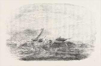 WRECK OF THE DOURO STEAMSHIP ON THE PARACELS IN THE CHINA SEA, 1854