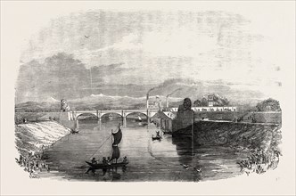 THE GANGES CANAL, AT ROORKER, INDIA, 1854