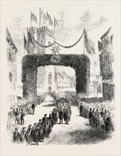 PROCESSION TO THE LAYING OF THE FOUNDATION STONE OF THE NEW CHURCH OF ST. THOMAS, NEWPORT, ISLE OF