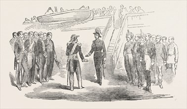 THE MEETING OF HIS ROYAL HIGHNESS PRINCE ALBERT AND THE EMPEROR OF THE FRENCH, AT BOULOGNE, 1854