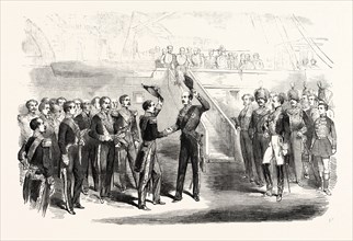 MEETING OF PRINCE ALBERT AND THE EMPEROR OF THE FRENCH, AT BOULOGNE, 1854