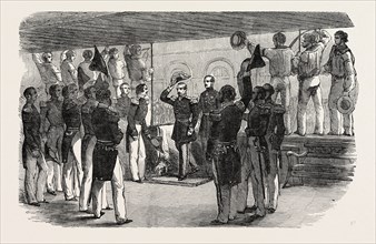 VISIT OF THE EMPEROR OF THE FRENCH TO THE ROYAL YACHT, AT BOULOGNE, 1854