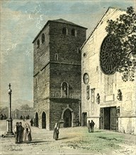Trieste, Italy, Church, 1876