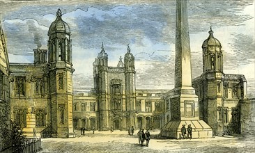 Aberdeen, Marichal College Exterior of the Quadrangle, 1885, UK