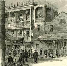 San Francisco, a street in China Town, 1891, USA
