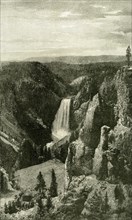 The Lower Falls and the Canon of the Yellowstone from Point Lookout, 1891, USA