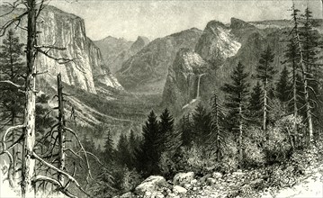 The Yosemite Valley from Artist Point, New York, 1891, USA