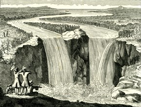 Hennepin's sketch of Niagara in 1678, USA