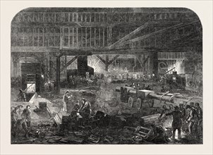 MARE AND CO.'S IRON SHIP-BUILDING WORKS, 1854