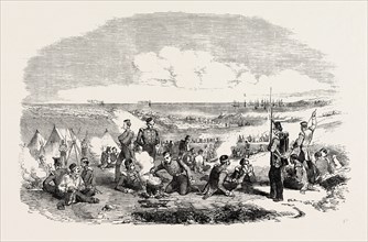 THE CRIMEAN WAR: CAMP OF THE 21ST FUSILIERS, ON THE HEIGHTS OF SEBASTOPOL, 1854