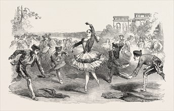 THE SPANISH DANCERS, AT THE HAYMARKET THEATRE, LONDON, 1854