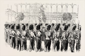 FETE AT THE CRYSTAL PALACE, THE GUIDES' BAND, 1854