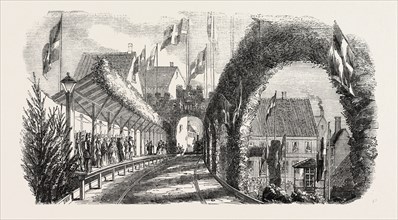 RAILWAY STATION, FLENSBURG, 1854