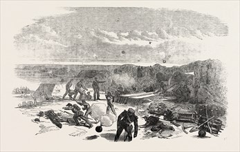 THE CRIMEAN WAR: OPENING OF THE BOMBARDMENT OF SEBASTOPOL, CHAPMAN'S BATTERY, 1854