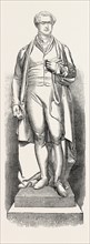 MARBLE STATUE OF THE LATE SIR ROBERT PEEL (NOBLE, SCULPTOR), PLACED IN ST. GEORGE'S HALL,