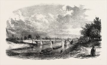 NEW BRIDGE OVER THE SEVERN, AT UPTON, 1854