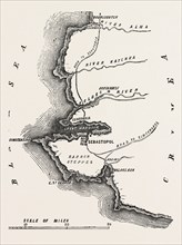 THE CRIMEAN WAR: MAP SHOWING SEBASTOPOL, 1854