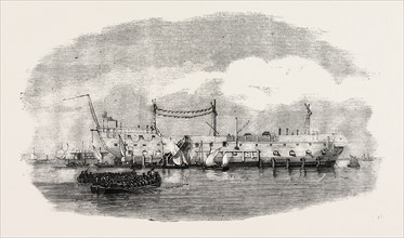 THE HULK BLAKE, AT SPITHEAD, 1854