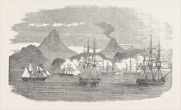 THE CRIMEAN WAR: NAVAL ATTACK ON THE RUSSIAN FORT OF PETROPAULOVSKI, 1854