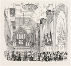 BALL AT GUILDHALL, IN AID OF THE PATRIOTIC FUND, LONDON, UK, 1854