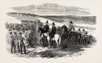 THE CRIMEAN WAR: SORTIE OF THE RUSSIANS FROM SEBASTOPOL, GENERAL SIR DE LACY EVANS AND STAFF, 1854