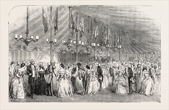 BALL AT HAWKSTONE, TO COMMEMORATE THE MAJORITY OF THE HON. ROWLAND CLEGG HILL, 1854