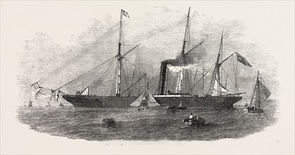 THE NILE SCREW STEAMSHIP, WRECKED OFF GODREVY POINT, 1854