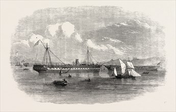 THE STORM IN THE CRIMEA: WRECKS OF THE CADUCEUS AND THE STEAMER MELBOURNE., 1854