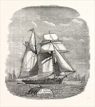 SPANISH VESSEL ARRIVING WITH CHRISTMAS FRUIT, 1854