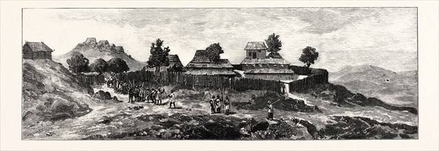 THE DISASTER TO BRITISH TROOPS IN MANIPUR, NORTHERN INDIA, THE SCENE OF THE FIGHTING: THE STOCKADE