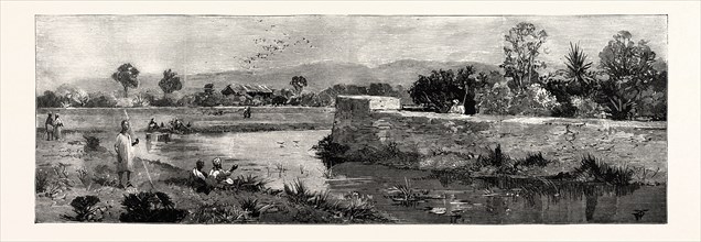 THE DISASTER TO BRITISH TROOPS IN MANIPUR, NORTHERN INDIA, THE SCENE OF THE FIGHTING: VIEW OF THE