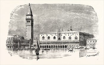 CAMPANILE OF ST. MARK'S, AND PALACE OF THE DOGES, VENICE