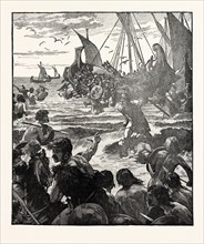 LANDING OF THE ROMANS ON THE COAST OF KENT