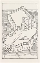 PLAN OF A NORMAN CASTLE.