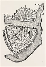 BIRD'S-EYE VIEW OF CHRISTIAN CONSTANTINOPLE, ISTANBUL