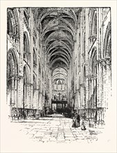 INTERIOR OF ROUEN CATHEDRAL