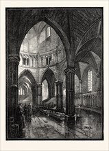 INTERIOR OF THE TEMPLE CHURCH, LONDON