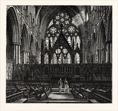 THE CHOIR OF LINCOLN CATHEDRAL