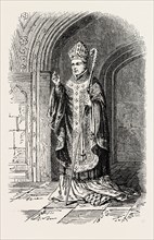 COSTUME OF BISHOP OF THE 14TH CENTURY.
