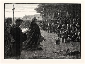 THE THANKSGIVING SERVICE ON THE FIELD OF AGINCOURT